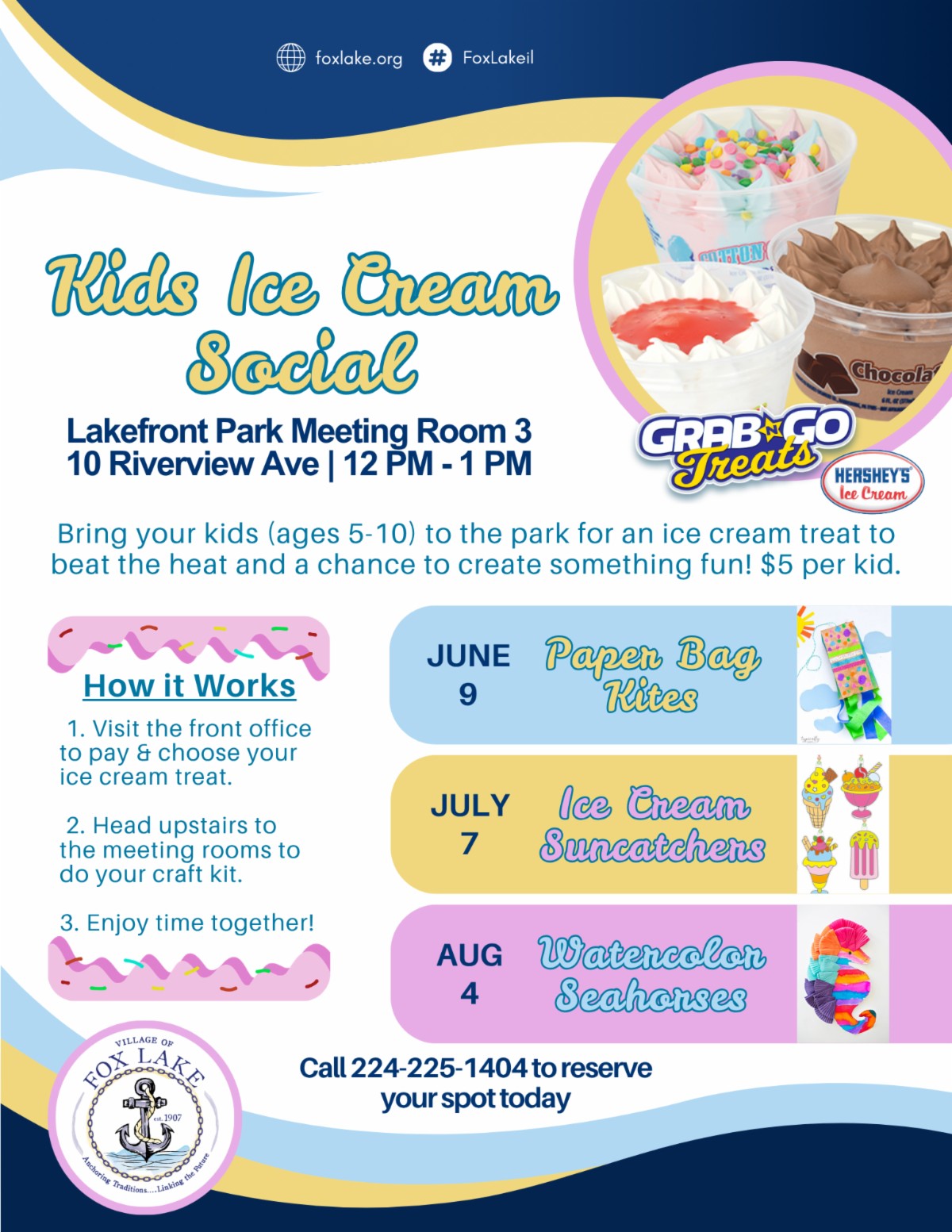 Kids Ice Cream Social in Fox Lake